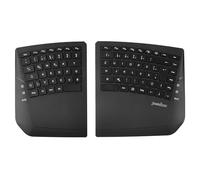 Perixx PERIBOARD-624B Wireless Ergonomic Keyboard, Split Design, TKL, Adjustable Tilt, QWERTZ Layout, Black