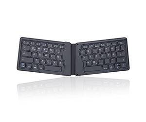 Perixx PERIBOARD-805 Ergo, Wireless Foldable Ergonomic Keyboard, Very Thin Design to Carry While Traveling, Compatible with iOS, Android, Windows Devices, Dark Gray, 11681