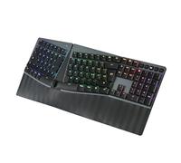Perixx PERIBOARD-835BL Mechanical Keyboard, Ergonomic Wireless, RGB, Clicky Switch Blue Low Profile, Multi-Device (Windows/Mac), Italian Layout