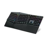 Perixx PERIBOARD-835BL Wireless Ergonomic Mechanical Keyboard - RGB - Low-Profile Blue Clicky Switches - Multiple Device Connection - Compatible with Windows and MacOS - US Layout