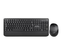 Perixx PERIDUO-606A 3-in-1 Wireless Ergonomic Keyboard, Vertical Mouse, Numeric Keypad, Adjustable Wrist Rest, QWERTZ
