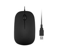 Perixx PERIMICE-201UII B, Wired USB Optical Mouse, 3 Buttons - 1000dpi - USB - 1.5m Cable - Black