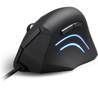 Perixx PERIMICE-508 Vertical Ergonomic Mouse - Programmable - Natural Ergonomic
