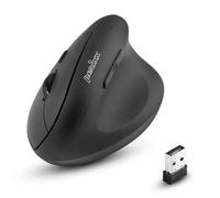 Perixx PERIMICE 608 Wireless Ergonomic Vertical Mouse - 5 Programmable Buttons - 800/1200/1600 DPI - Recommended with RSI User - Black