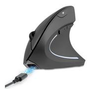 perixx PERIMICE-713RX Wireless Rechargeable Vertical Mouse, Dual Charging, 6...