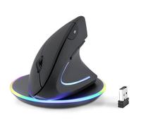 perixx PERIMICE-713RX Wireless Rechargeable Vertical Mouse, Dual Charging, 6...