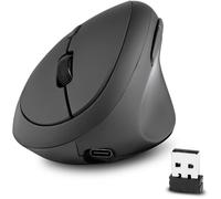 perixx PERIMICE-719R Wireless Rechargeable Ergonomic Mouse - Duo Wired and Wire