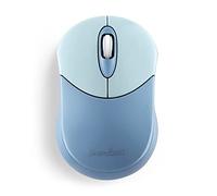 Perixx PERIMICE-802BL Wireless Bluetooth Mouse - Portable Design - Compatible with Windows, iOS, and Android PC, Laptop, Tablet, and Smartphone - Blue