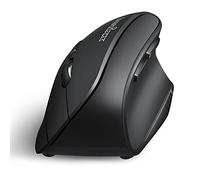 Perixx PERIMICE-804 Bluetooth Vertical Mouse, Bluetooth Connection for Windows and Android System, Works without USB Receiver, Black
