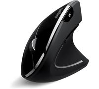 Perixx PERIMICE-813B Bluetooth Vertical Mouse, Wireless 3-in-1 Multi-Device Tec