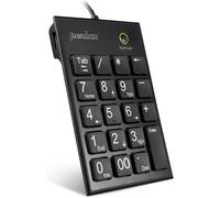 Perixx PERIPAD-202HB, Numeric Keypad for Laptop - USB - Built-in 2xUSB Hub - Ta