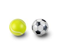 Perixx PERIPRO-303X2G 1.34 Inches Sports Trackball 2 pcs Pack - Fun Novelty Tennis Ball and Soccer Design - Compatible for M570, M575, PERIMICE-517/520/717/720, and Other 1.34inches Trackball Mouse