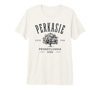 Perkasie Pennsylvania Vintage Design Souvenir Premium T-Shirt