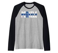 Perkele Finnish Flag Finland Suomi Distressed Gift Raglan Baseball Tee