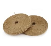 PerkHomy 1200 Feet (2Pcs*600ft) Jute Twine String for Crafts Gift Wrapping Packing Gardening Crochet Knitting Macrame Decor (Brown 600ft*2pcs Pie-Shaped)