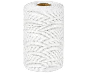 PerkHomy 152 M / 500 Feet Cotton Butchers Twine String 2mm for Cooking, Food Safe Crafts, Bakers Kitchen, Butcher Meat, Turkey, Sausage, Roasting, Gift Wrapping, Gardening, Crocheting & Knitting