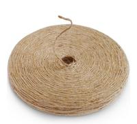 PerkHomy Natural Jute Twine 600 Feet Long Twine String for Crafts Gift Wrapping Packing Gardening Crochet Knitting Macrame Decor (Brown 600feet Flat)
