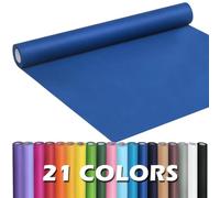 PerkHomy Blue Kraft Paper Roll 17.5" x 960" (80') for Gift Wrapping Bulletin Board Bouquet Flower Wall Art Craft Packing Moving Shipping Parcel Postal Floor Covering Table Runner 80GSM 55LB