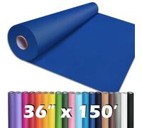PerkHomy Blue Kraft Paper Roll 36" x 1,800" (150') for Gift Wrapping Bouquet Flower Art Painting Craft Writing Packaging Shipping 80GSM 55LB (Blue, 36" x 150')