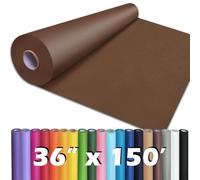 PerkHomy Coffee Kraft Paper Roll 36" x 1,800" (150') for Gift Wrapping Bouquet Flower Art Painting Craft Writing Packaging Shipping 80GSM 55LB (Coffee, 36" x 150')