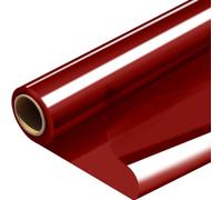 PerkHomy Colored Cellophane Wrap Roll 16" x 100' 3 Mil Thick Cellophane For Gift Basket Treats Goodie Wrapping Craft Flower Bouquet Plastic (Red, 100ft (16in Width))