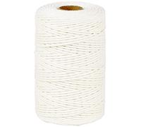 PerkHomy Cotton Butchers Twine String 150 m / 500 Feet 2mm Twine for Cooking Food Safe Crafts Bakers Kitchen Butcher Meat Turkey Sausage Roasting Gift Wrapping Gardening Crocheting Knitting