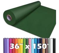 PerkHomy Dark Green Kraft Paper Roll 36" x 1,800" (150') for Gift Wrapping Bouquet Flower Kids Art Painting Craft Writing Packaging Shipping 80GSM 55LB (Dark Green, 36" x 150')