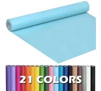 PerkHomy Light Blue Kraft Paper Roll 17.5" x 960" (80') (45cm x 25 m) for Gift Wrapping Bouquet Flower Art Painting Craft Writing Packaging Shipping 80GSM 55LB (Light Blue, 17.5" x 80')