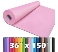 PerkHomy Light Pink Kraft Paper Roll 36" x 1,800" (150') for Gift Wrapping Bouquet Flower Art Painting Craft Writing Packaging Shipping 80GSM 55LB (Light Pink, 36" x 150')