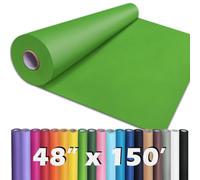 PerkHomy Medium Green Kraft Paper Roll 48" x 1,800" (150') for Gift Wrapping Bouquet Flower Art Painting Craft Writing Packaging Shipping 80GSM 55LB (Medium Green, 48" x 150')