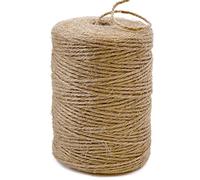 PerkHomy Natural Jute Twine 600 Feet Long Twine String for Crafts Gift Wrapping Packing Gardening Crochet Knitting Macrame Decor (Brown 2mm * 600feet)