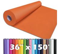 PerkHomy OrangeRed Kraft Paper Roll 36" x 1,800" (150') for Gift Wrapping Bouquet Flower Art Painting Craft Writing Packaging Shipping 80GSM 55LB (OrangeRed, 36" x 150')