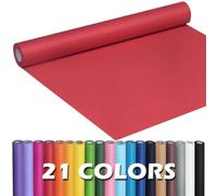 PerkHomy Red Kraft Paper Roll 17.5" x 960" (80') for Gift Wrapping Bouquet Flower Art Painting Craft Writing Packaging Shipping 80GSM 55LB (Red, 17.5" x 80')