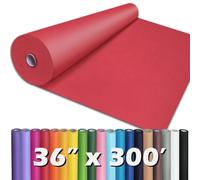 PerkHomy Red Kraft Paper Roll 36" x 3,600" (300') for Gift Wrapping Bouquet Flower Art Painting Craft Writing Packaging Shipping 80GSM 55LB (Red, 36" x 300')