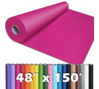 PerkHomy Rose Red Kraft Paper Roll 48" x 1,800" (150') for Gift Wrapping Bouquet Flower Art Painting Craft Writing Packaging Shipping 80GSM 55LB (Rose Red, 48" x 150')