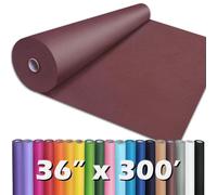 PerkHomy Wine Red Kraft Paper Roll 36" x 3,600" (300') for Gift Wrapping Bouquet Flower Art Painting Craft Writing Packaging Shipping 80GSM 55LB (Wine Red, 36" x 300')