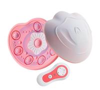 Perki Restoration Trilogy, Electric Breast Massager with Heat and Red Blue Light, Wireless Wearable Chest Massage Device with 16 Nodes, 4 Modes 3 Intensity Levels