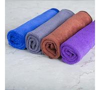 Perkin 4 Pack Microfibre Multi-purpose Cleaning Cloths Glass Floor Cleaning Towels Cloth for Kitchen Polish All Purpose Uses