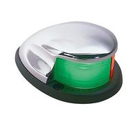 Perko 0227DP0CHR Horizontal-Mount Bi-Color Navigation Light, 3-1/4" L x 2-5/16" W x 5/8" H
