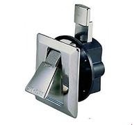 Perko 0922DP0CHR Chrome-Plated Non-Locking Flush Latch for 1-5/8" Hole (No Keys), Silver