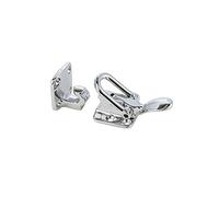 Perko 1113DP0CHR Chrome-Plated Right Angle Mounting Hold-Down Clamp - 2.5" x 1.5"