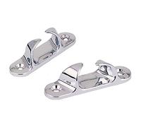 Perko 1223DP0CHR Skene Bow Chocks, 3-1/2" L x 7/8" W, Chrome