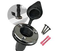 PERKO 2-pin Anchor Light Base Round Large Thread Vet Owned! Model # 6911 0° Rake. Secure Boat Navigation Lights on Stern or Bow. Easy Install Kit with Screws & Connectors. Boat Accessories