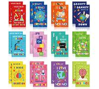 PerKoop 24 Pcs Science Party Mini Notebooks Small Pocket Notebook 4.92 x 3.15 Inch Mini Notebooks Bulk Science Party Supplies Notebook for Kids Teacher School Office Gift Prizes Travel Supplies