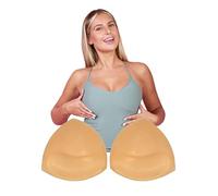 Perky Pear Cleavage Boosting Bra Cups Self Adhesive Bra Breast Inserts, Double Sided Adhesive Bra Cups- Cup Sizes A- DD Instant Volume and Breast Enhancing Cups Beige