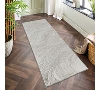 Perla Modern Abstract Action Living Room Area Rug Metallic Sheen Contemporary Hallway Runner Resin-Grey 60X220 Cm