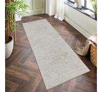 Desire Rugs Perla Modern Abstract Linear Living Room Area Rug Molten-design-beige 60X220 Cm, Brown