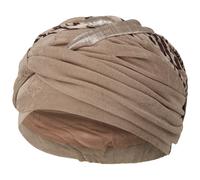 Perla Taupe Tiger Turban by Christine Headwear