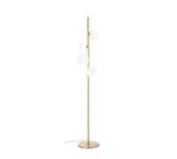 PERLAGE 4 Light Multi Arm Floor Lamp Brass InBuilt Switch NonDim Netlighting Yellow One Size