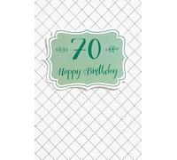 Perleberg Birthday Card Number Card 70 - Elegant Card for 70th Birthday with Envelope - Beautiful Birthday Cards 11.6 x 16.6 cm - Birthday Card for a Successful Surprise